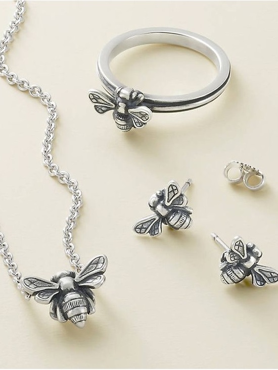 James Avery Jewelry - RARE RETIRED James Avery Honey Bee 3-pc Set- Ring, Necklace, and earrings